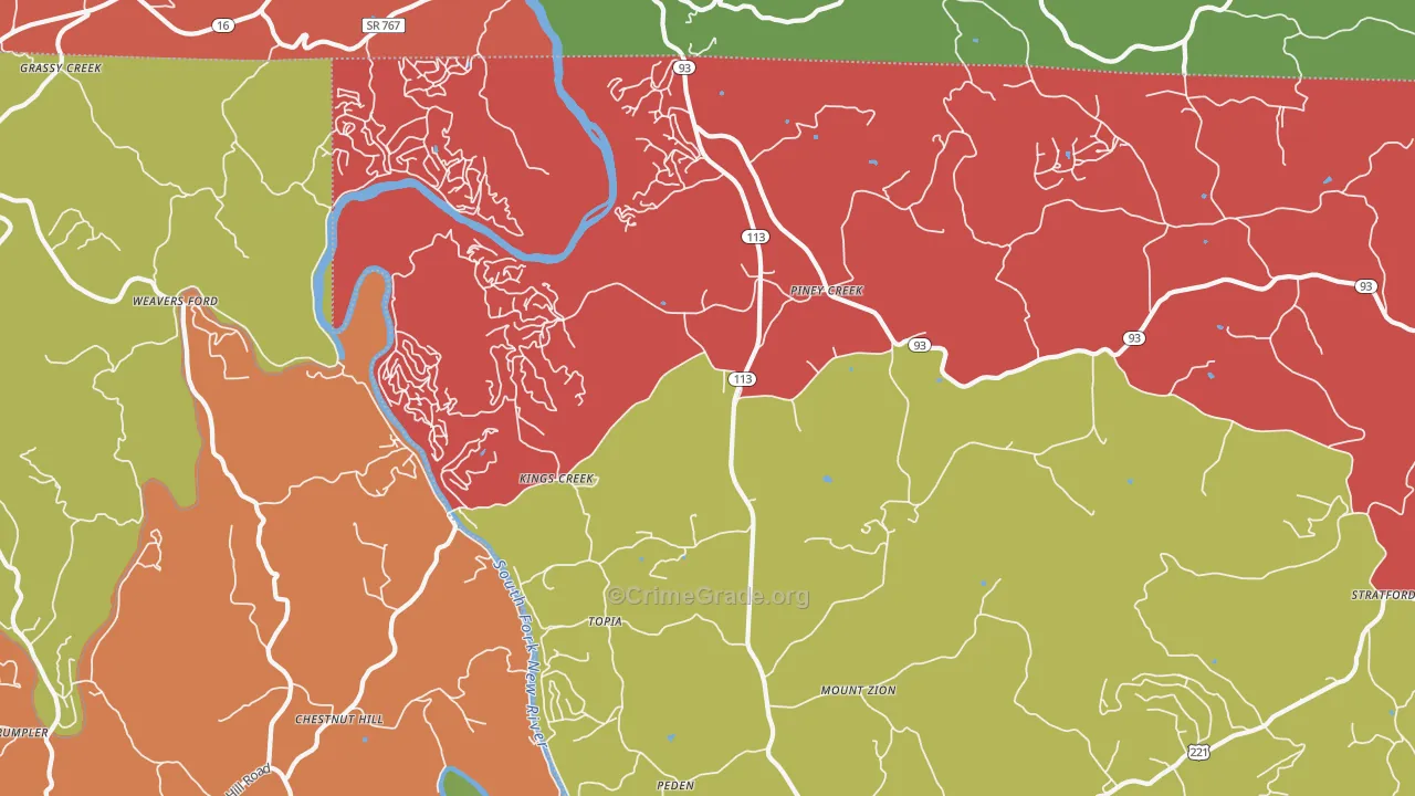 28663, NC Map of Theft Rates