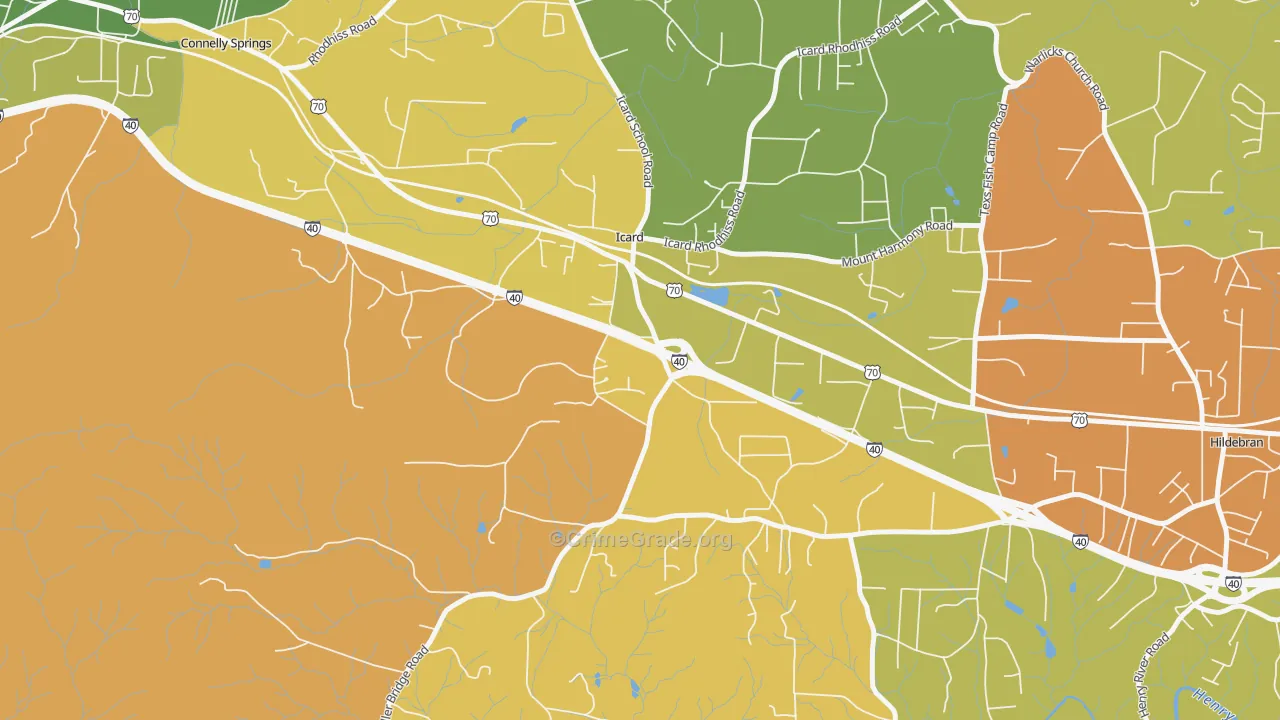 28666, NC Map of Theft Rates