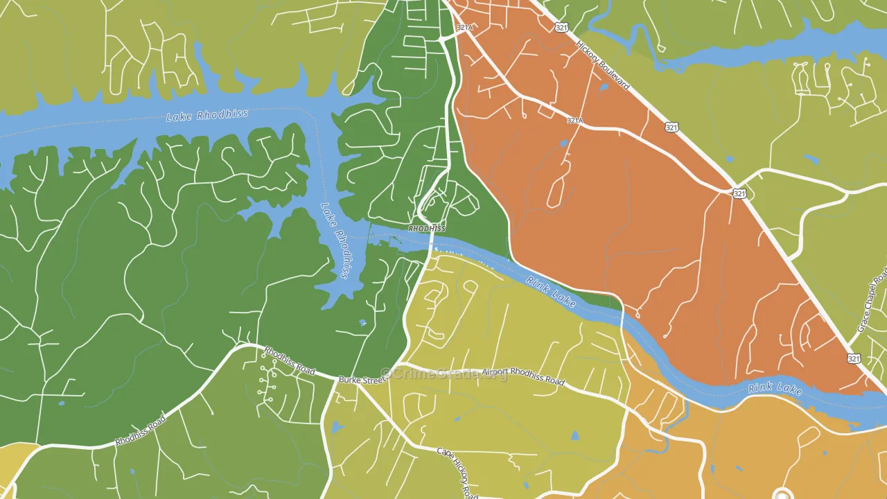 28667, NC Map of Theft Rates