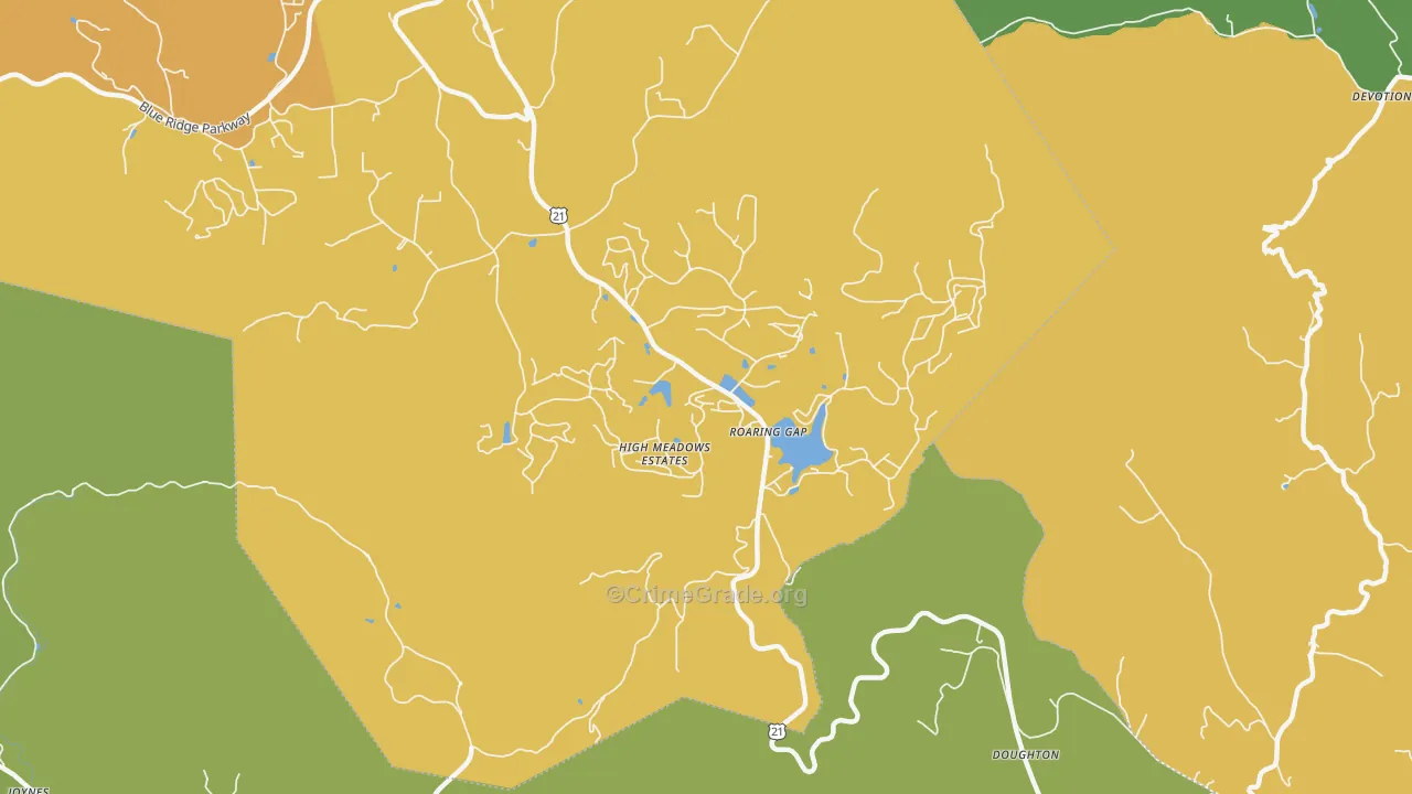28668, NC Map of Theft Rates