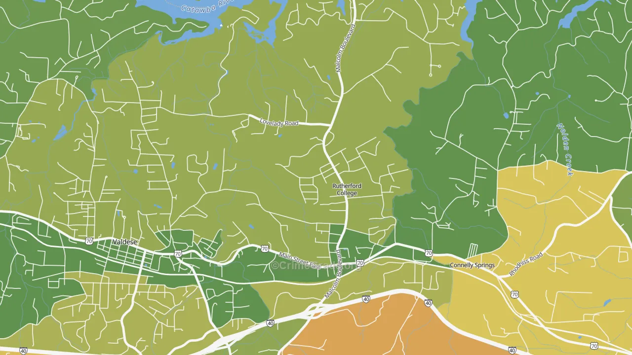 28671, NC Map of Theft Rates