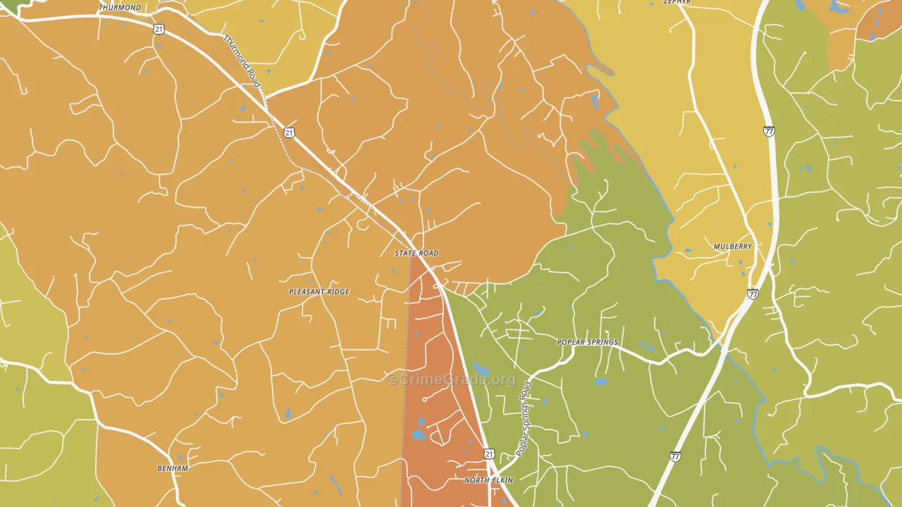 28676, NC Map of Theft Rates