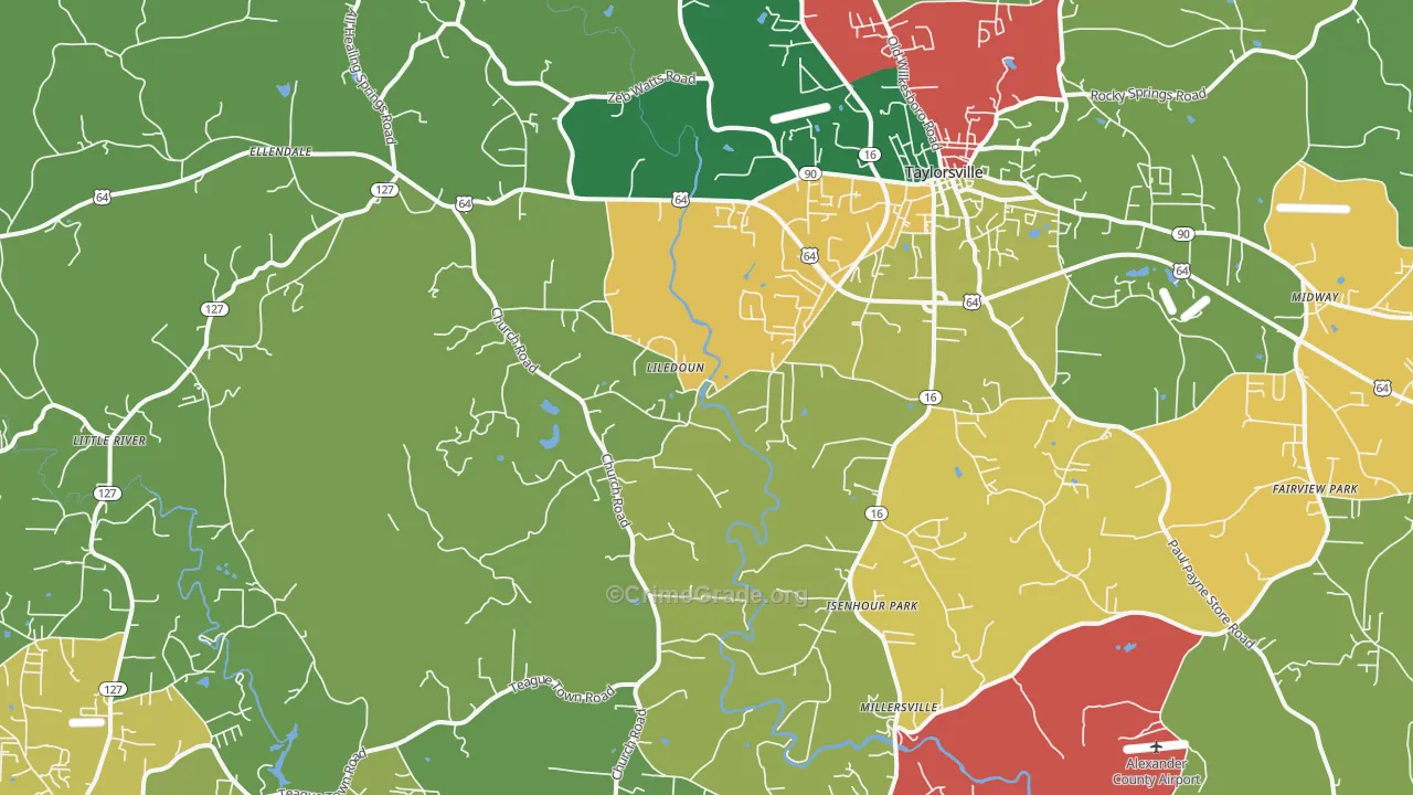 28681, NC Map of Theft Rates