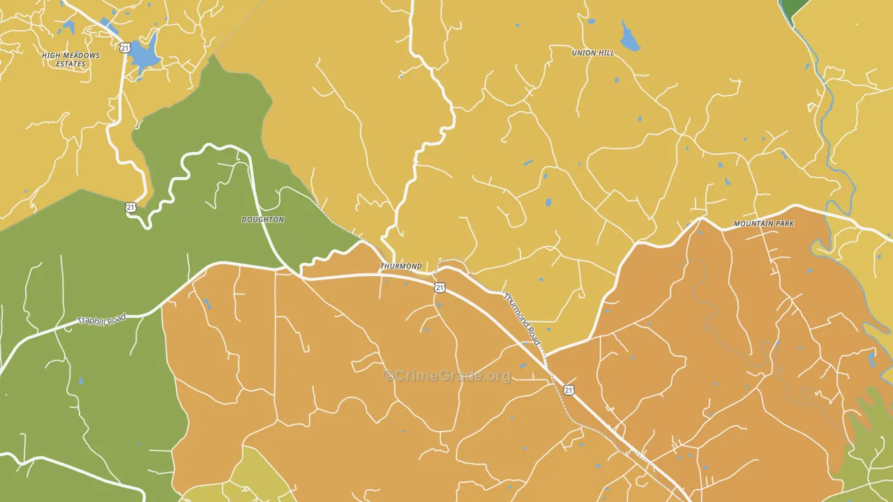 28683, NC Map of Theft Rates