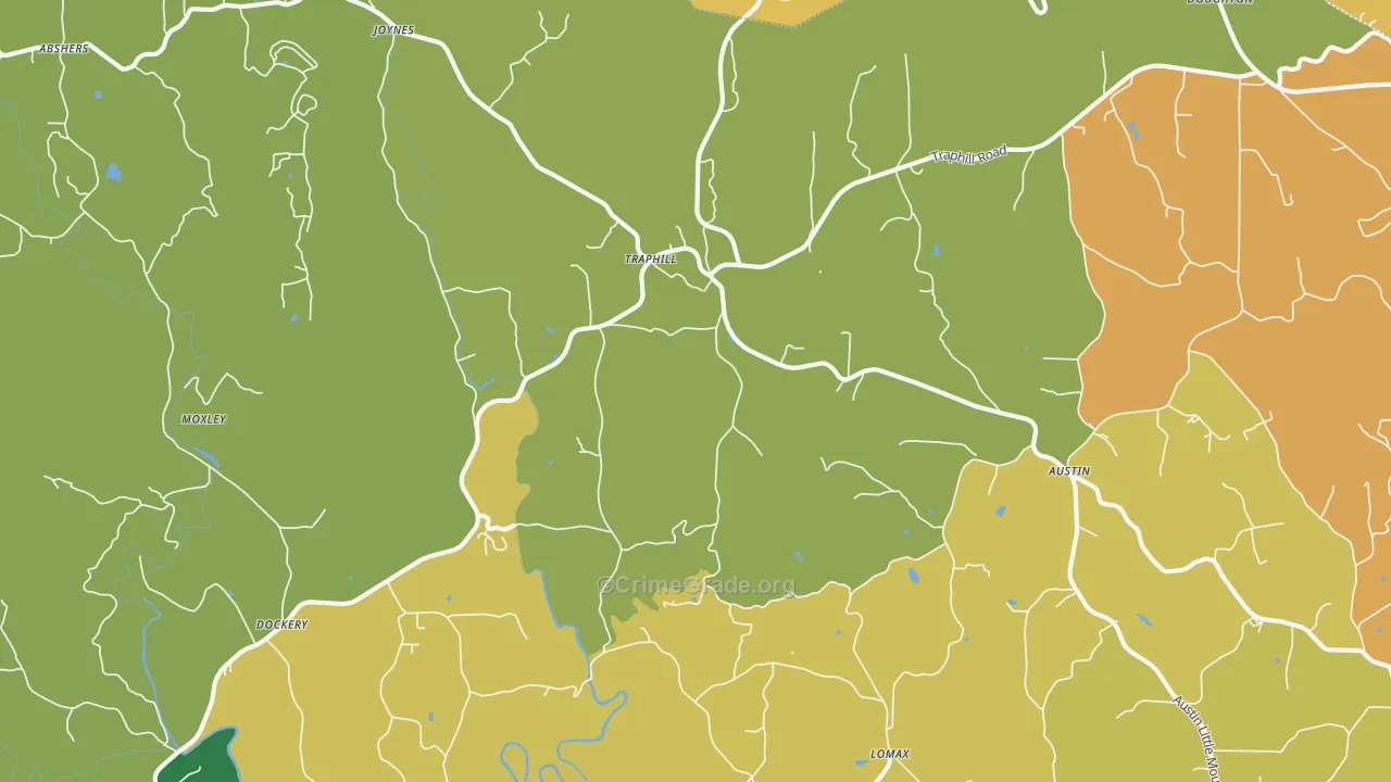 28685, NC Map of Theft Rates