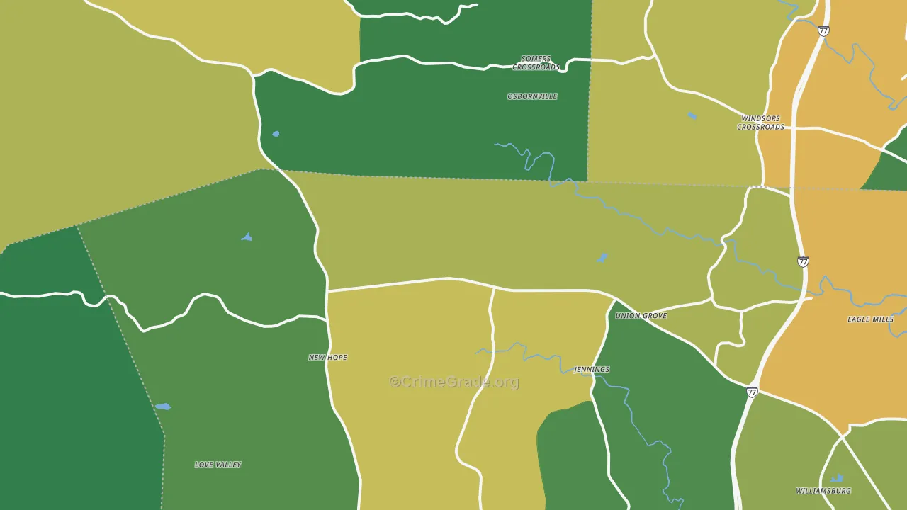 28689, NC Map of Theft Rates