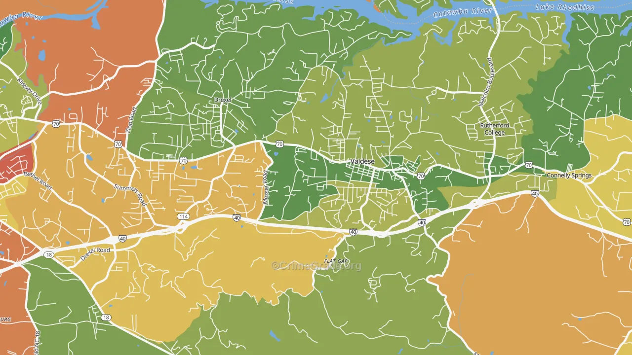 28690, NC Map of Theft Rates
