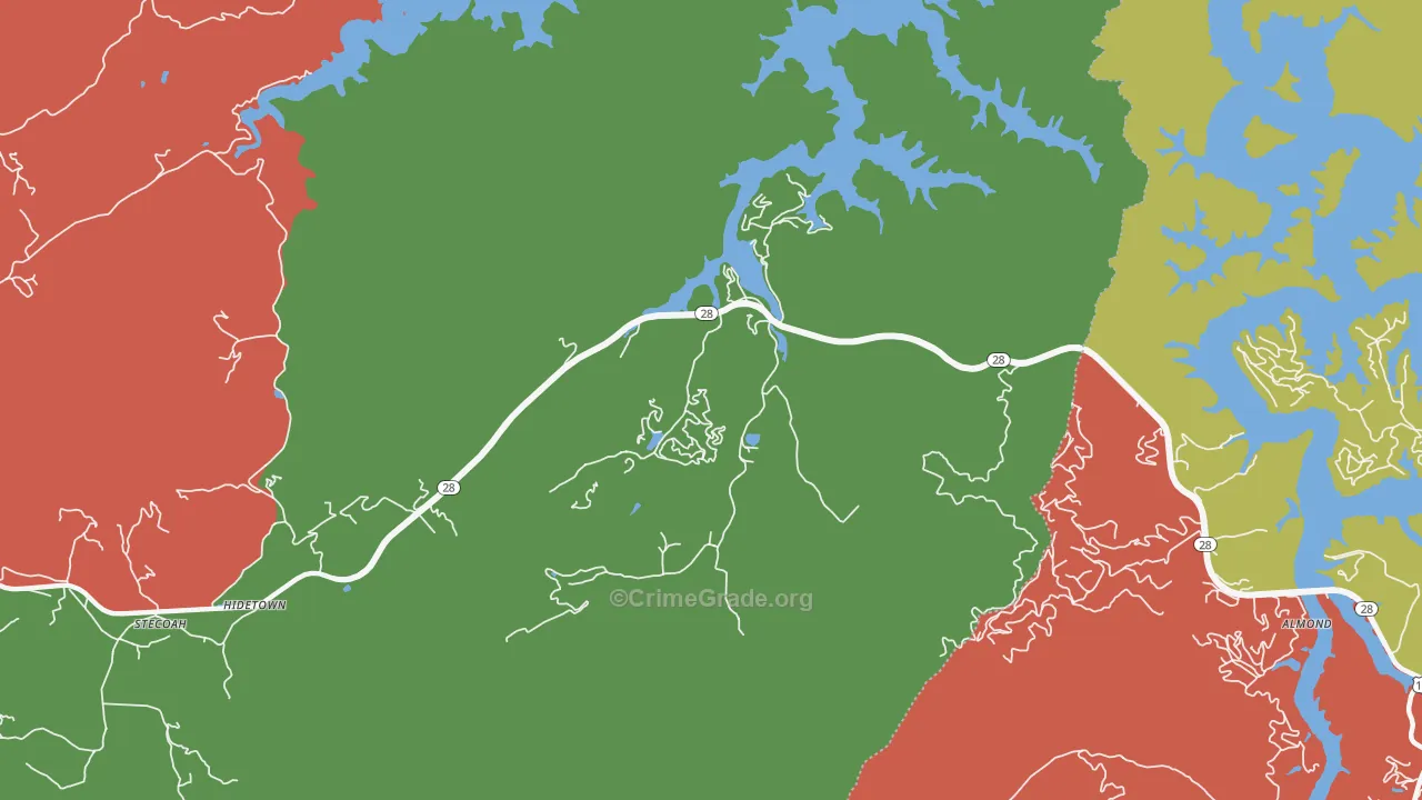 28702, NC Map of Theft Rates