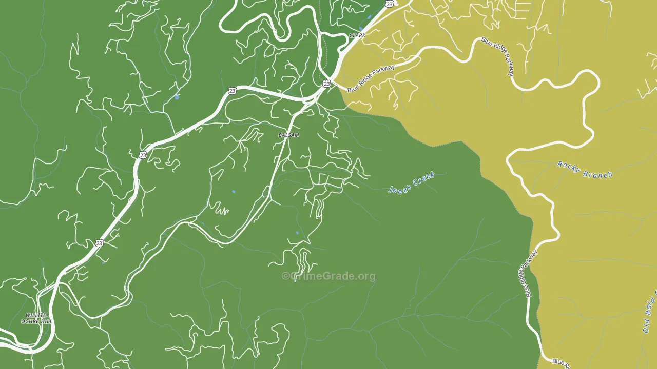 28707, NC Map of Theft Rates