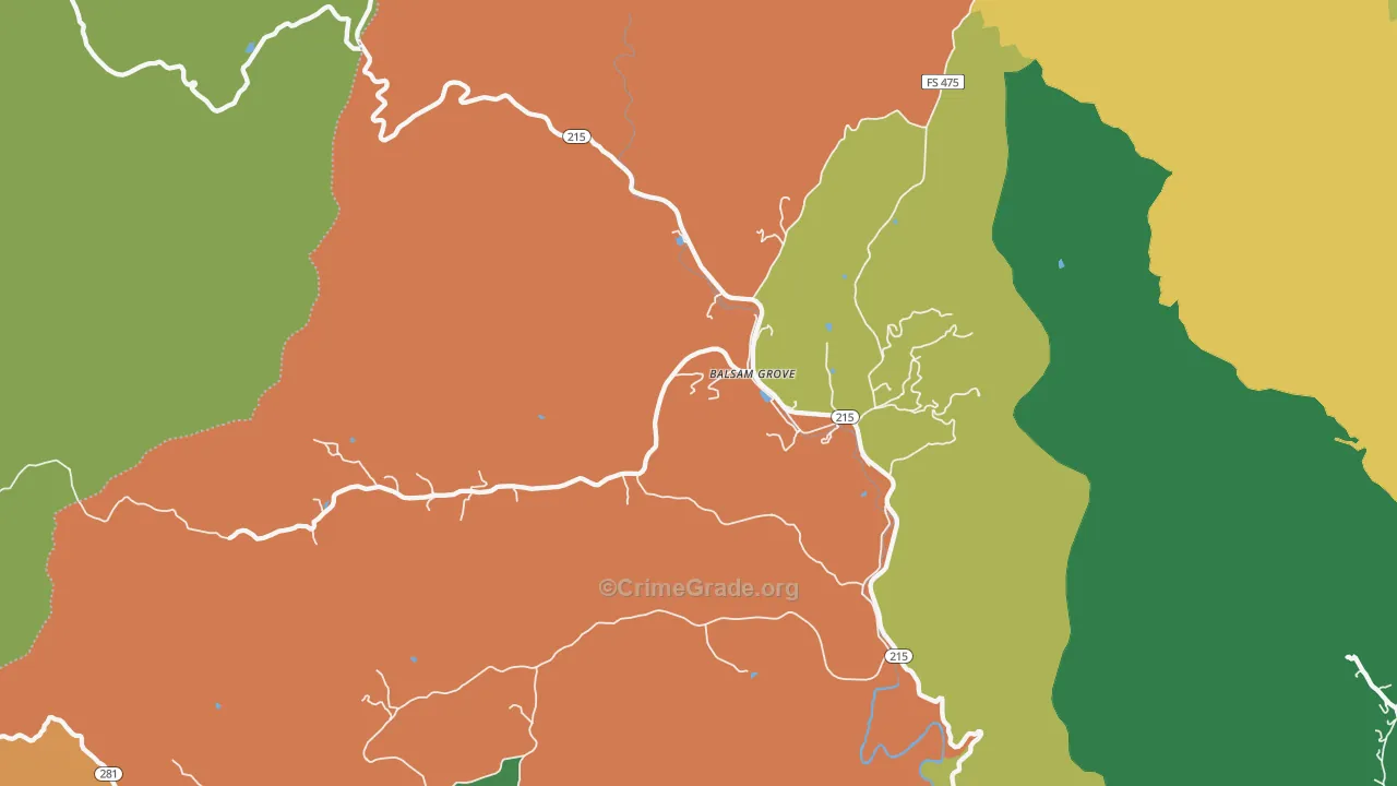 28708, NC Map of Theft Rates