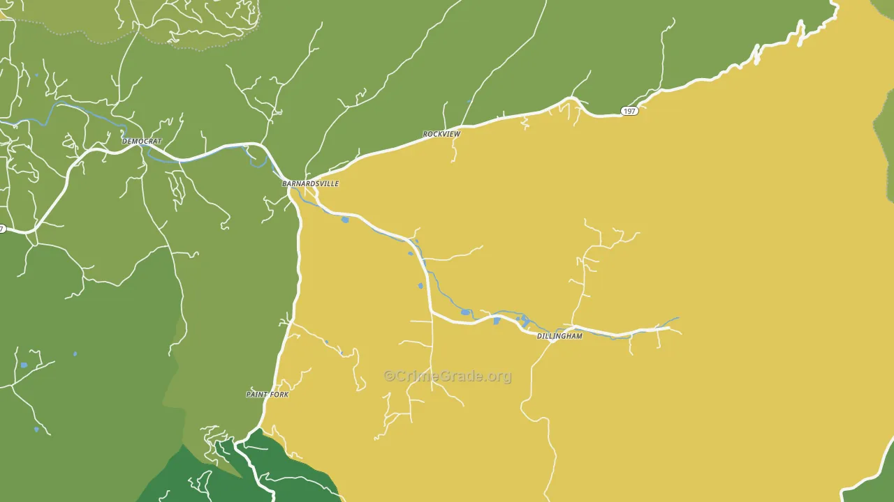 28709, NC Map of Theft Rates