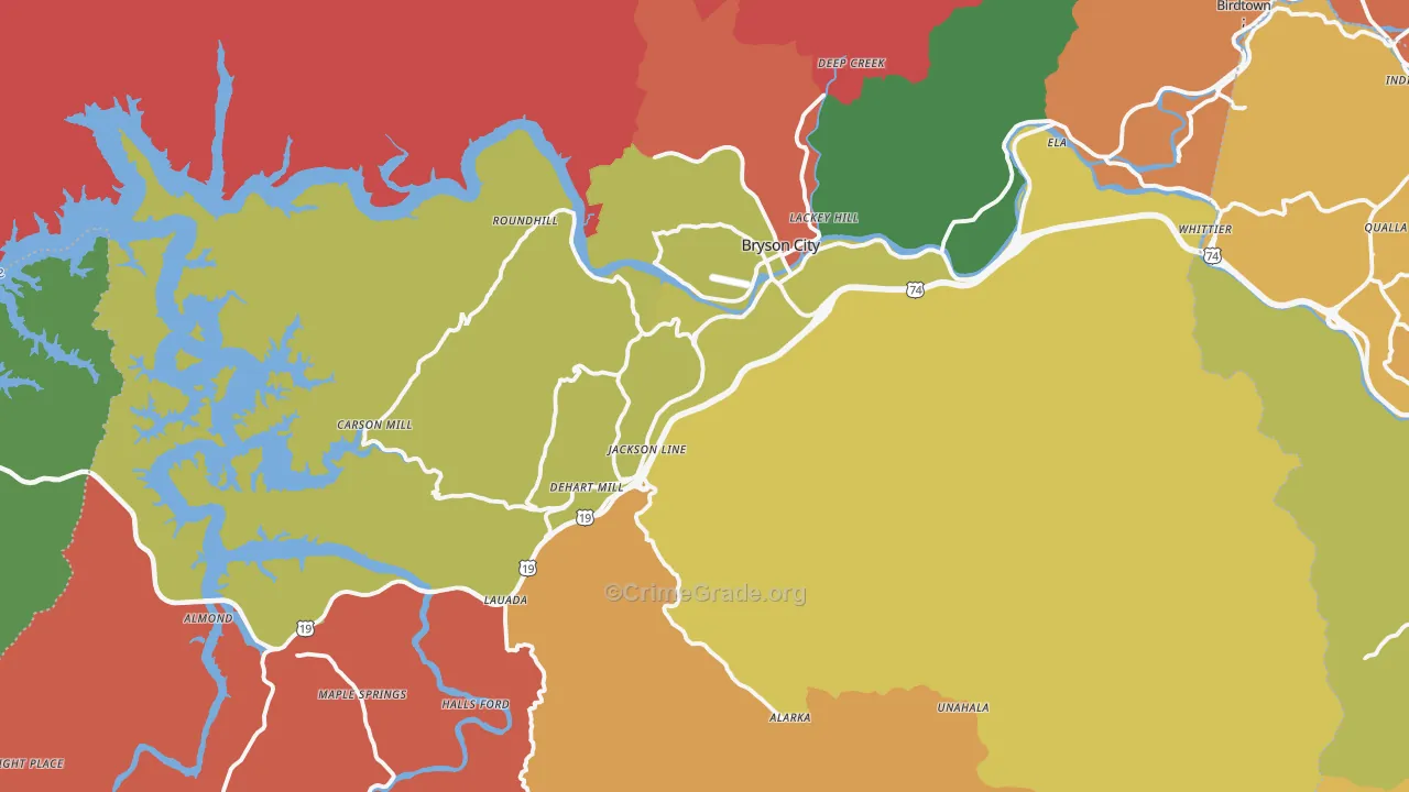 28713, NC Map of Theft Rates