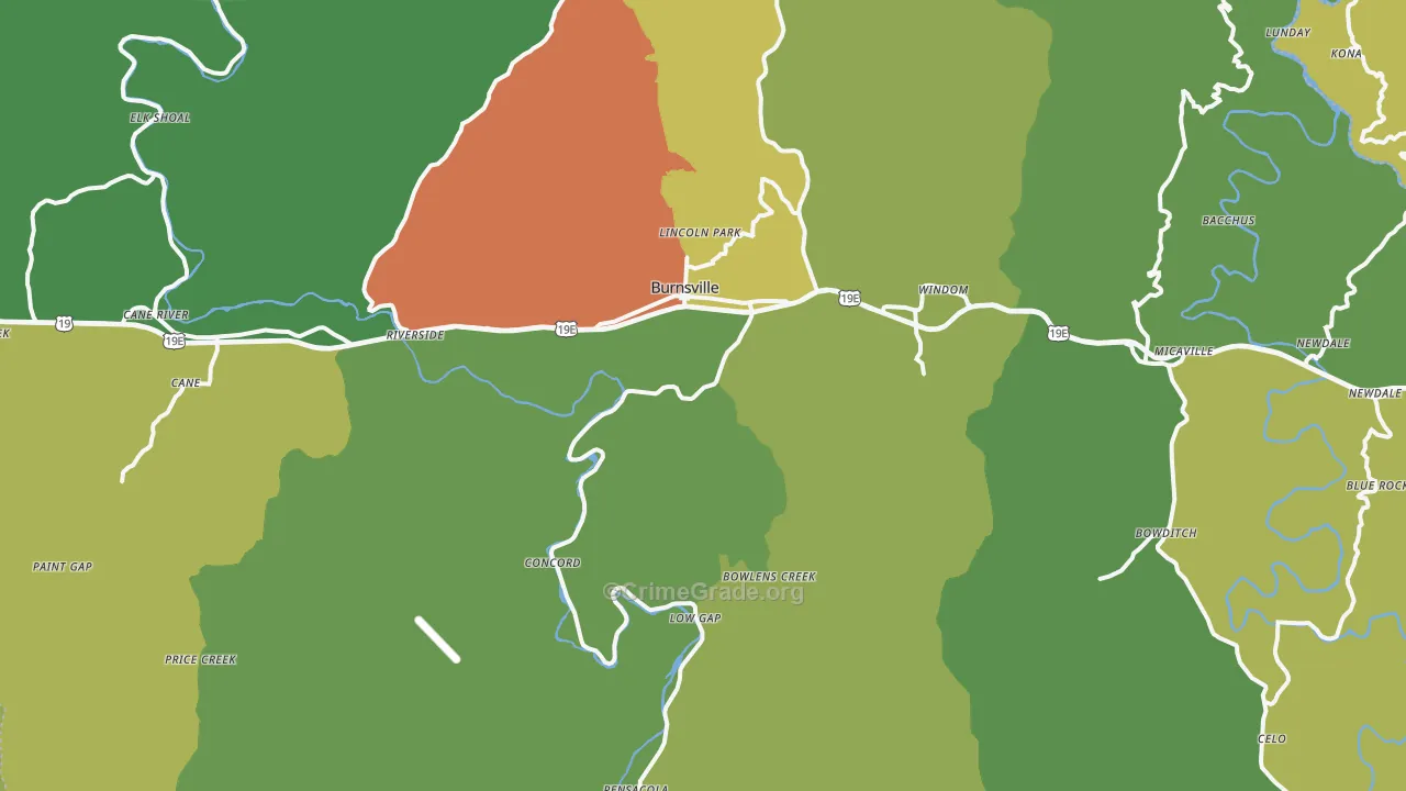 28714, NC Map of Theft Rates