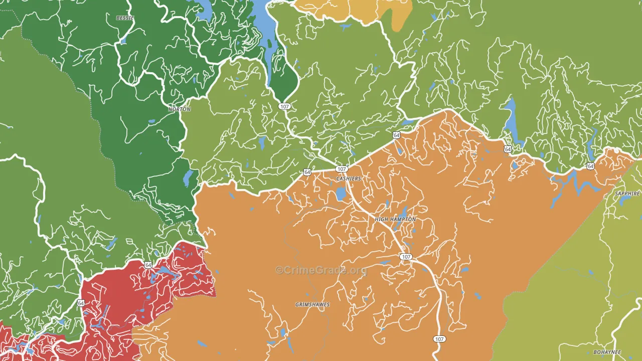 28717, NC Map of Theft Rates