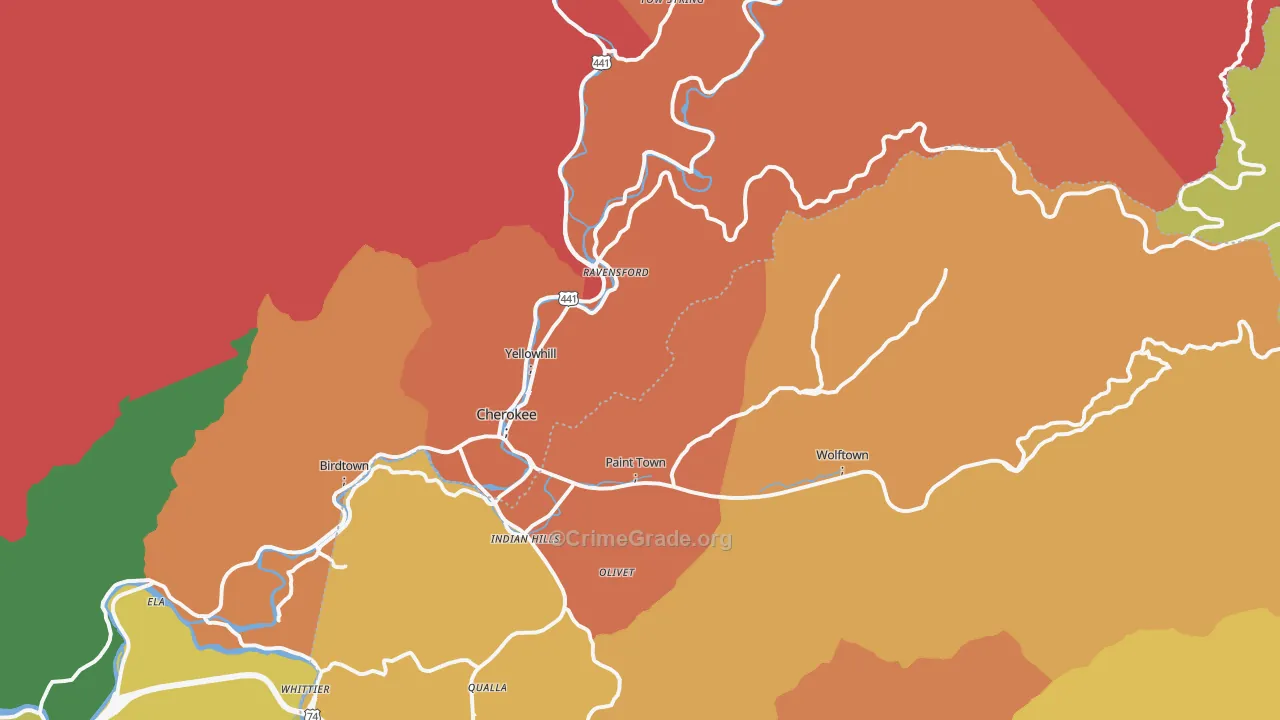 28719, NC Map of Theft Rates