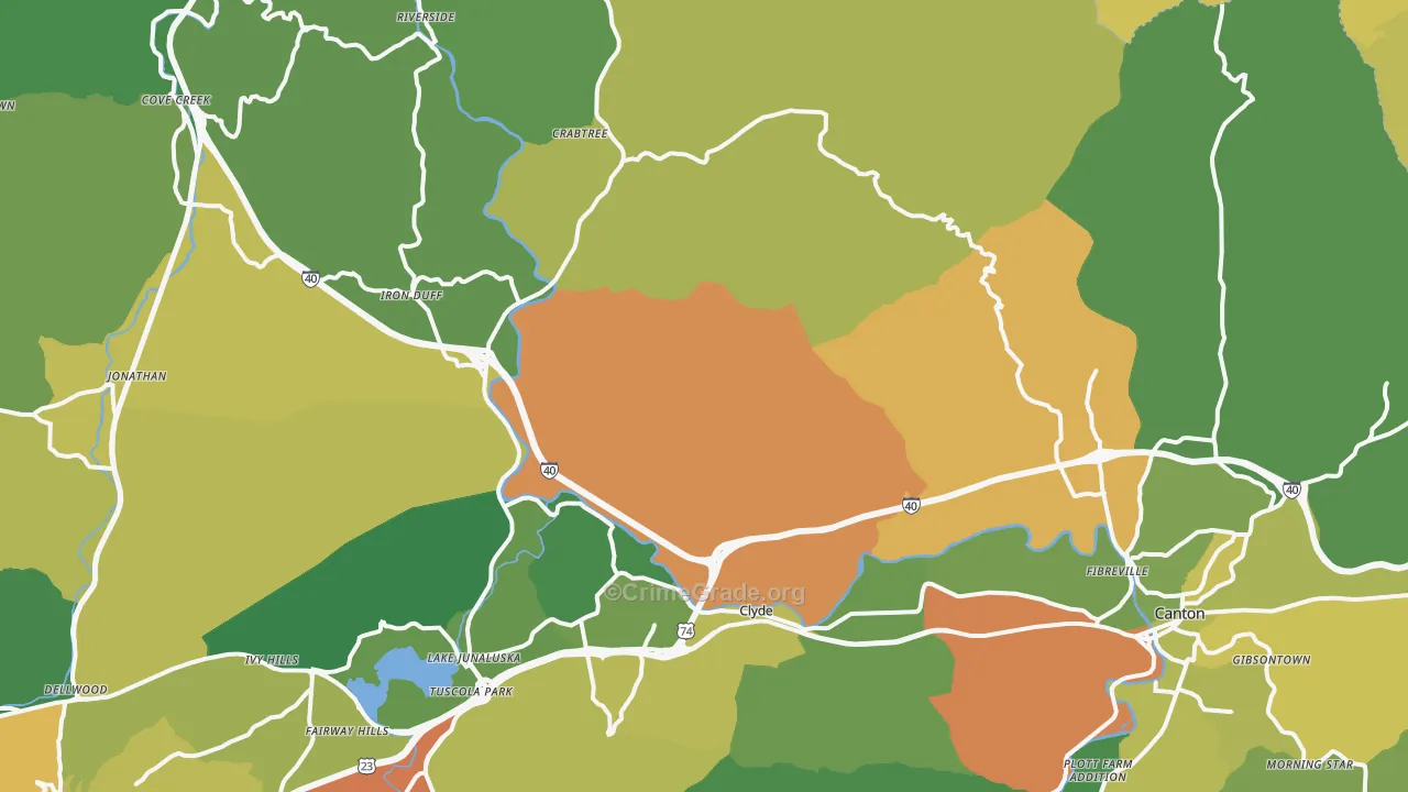 28721, NC Map of Theft Rates