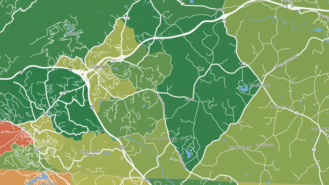28722, NC Map of Theft Rates