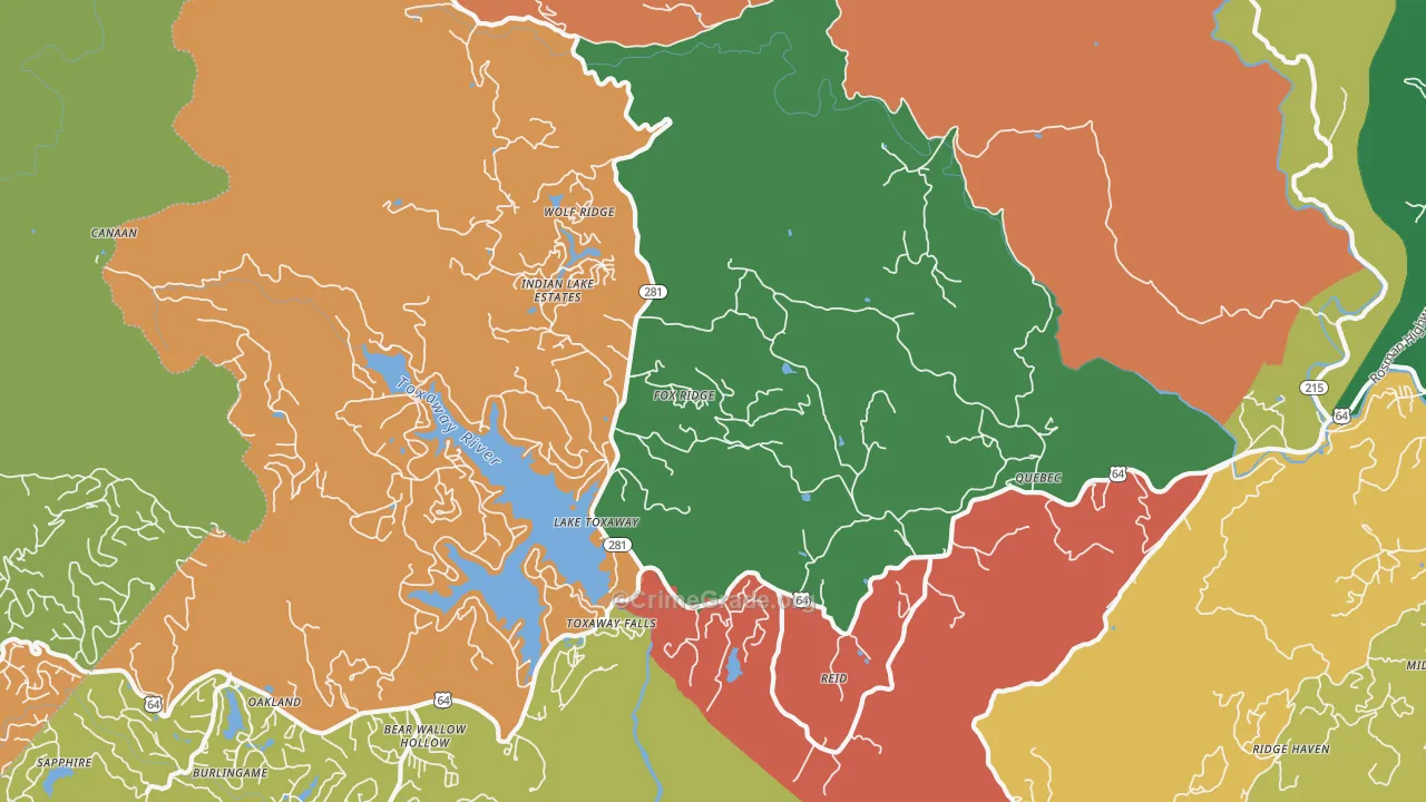 28747, NC Map of Theft Rates