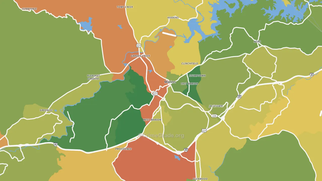 28752, NC Map of Theft Rates
