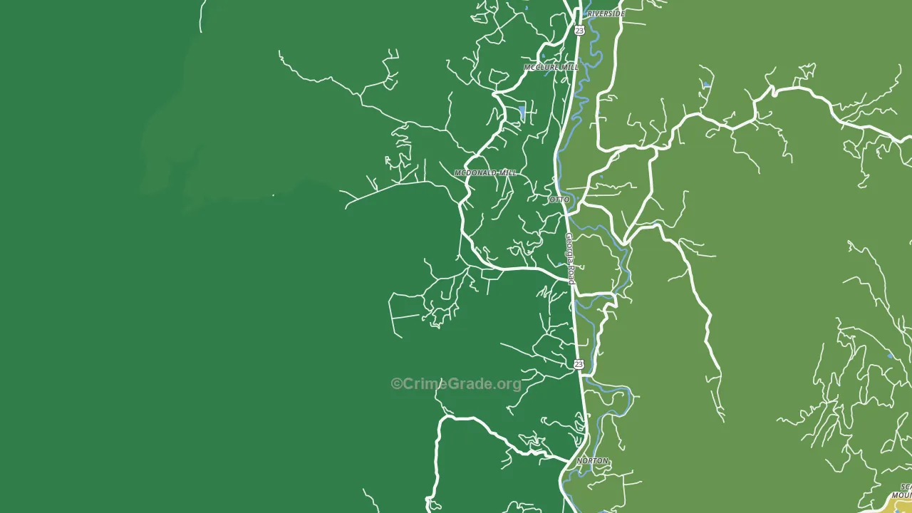 28763, NC Map of Theft Rates