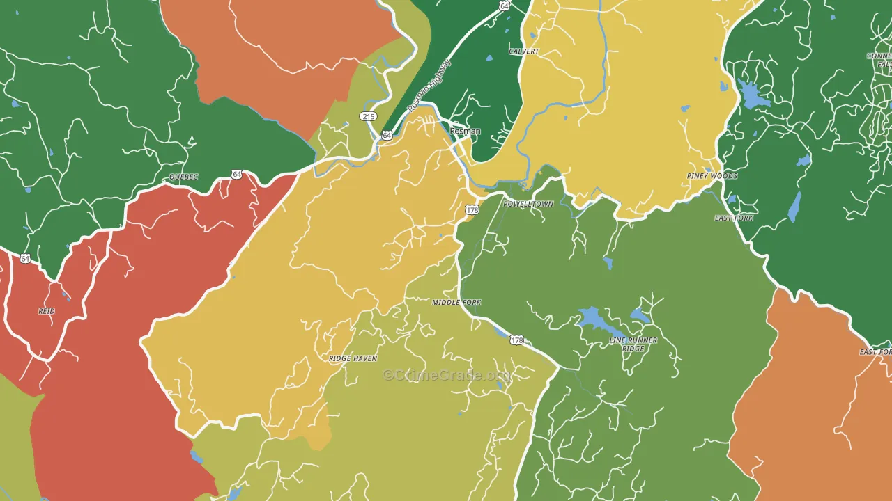 28772, NC Map of Theft Rates