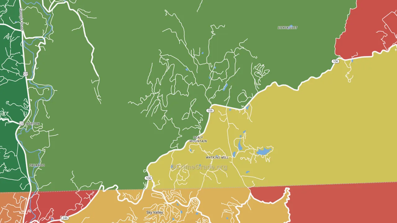 28775, NC Map of Theft Rates