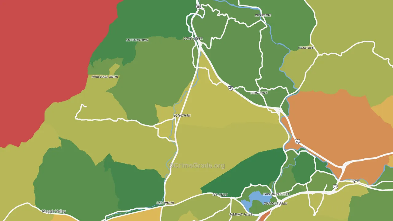 28785, NC Map of Theft Rates