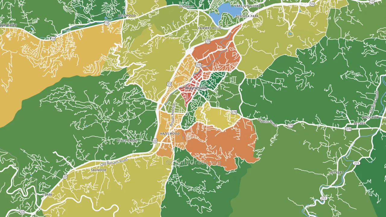 28786, NC Map of Theft Rates