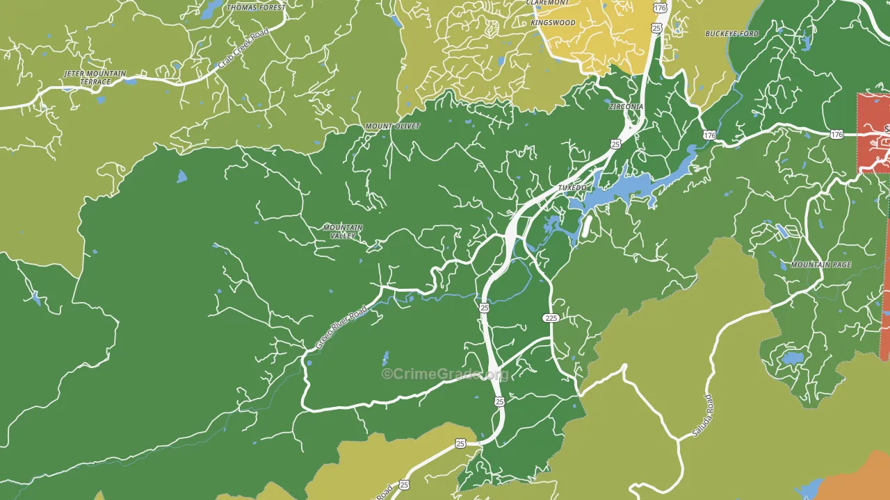 28790, NC Map of Theft Rates