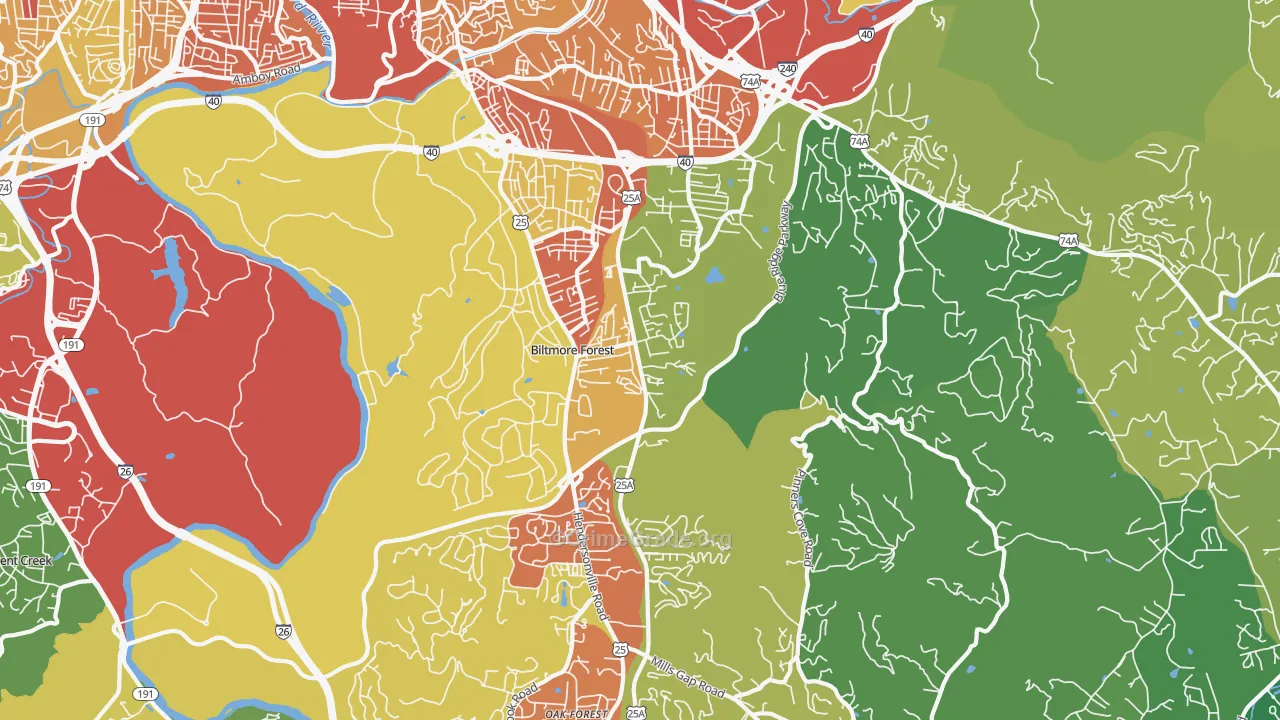 28803, NC Map of Theft Rates