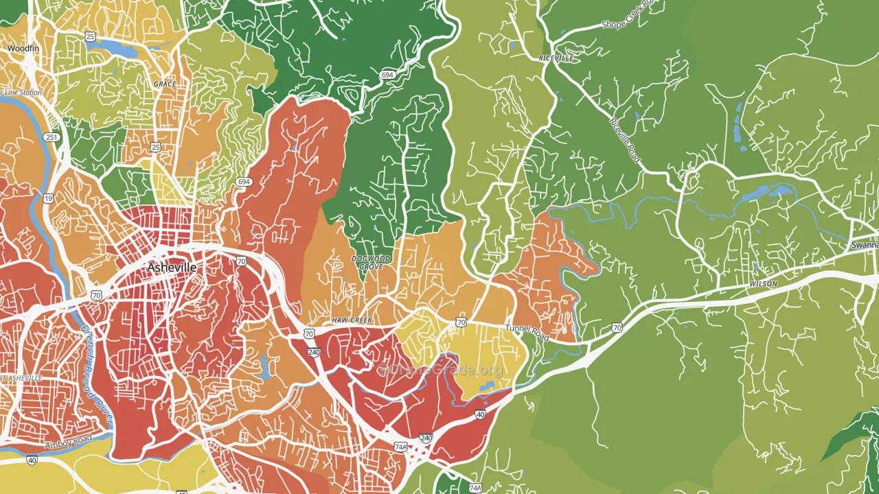 28805, NC Map of Theft Rates