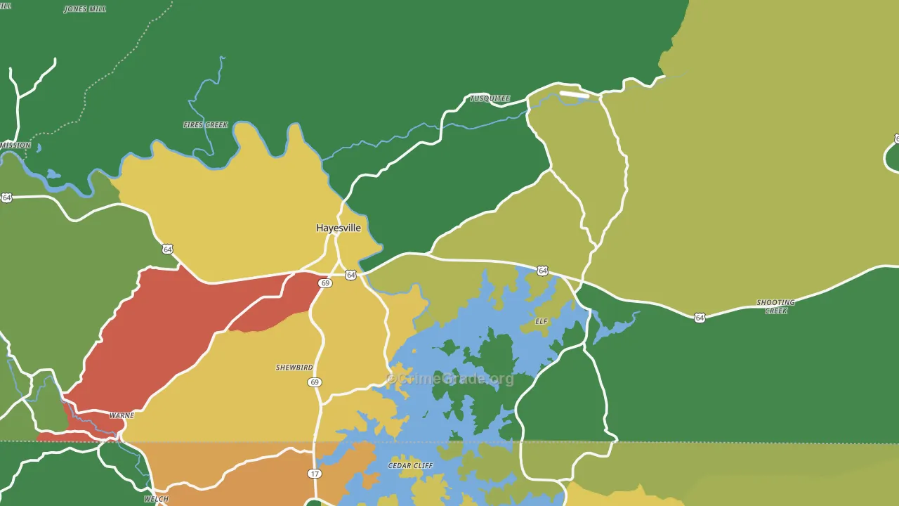 28904, NC Map of Theft Rates
