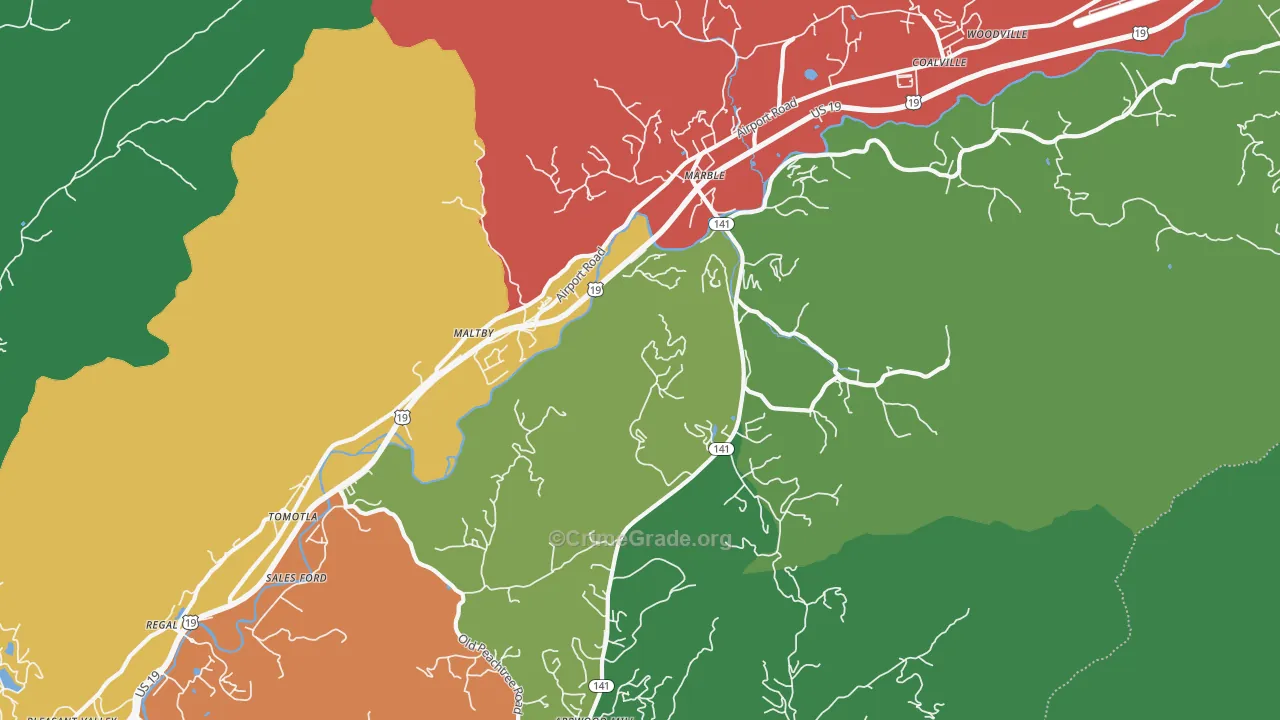28905, NC Map of Theft Rates