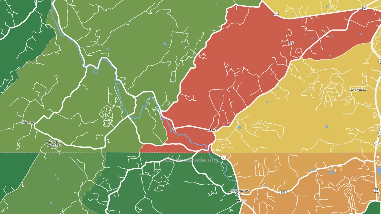 28909, NC Map of Theft Rates