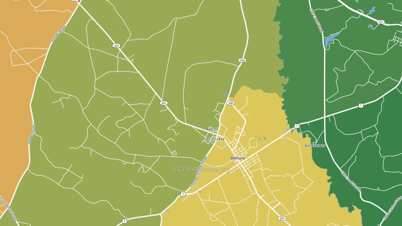29009, SC Map of Theft Rates