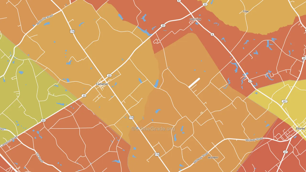29030, SC Map of Theft Rates
