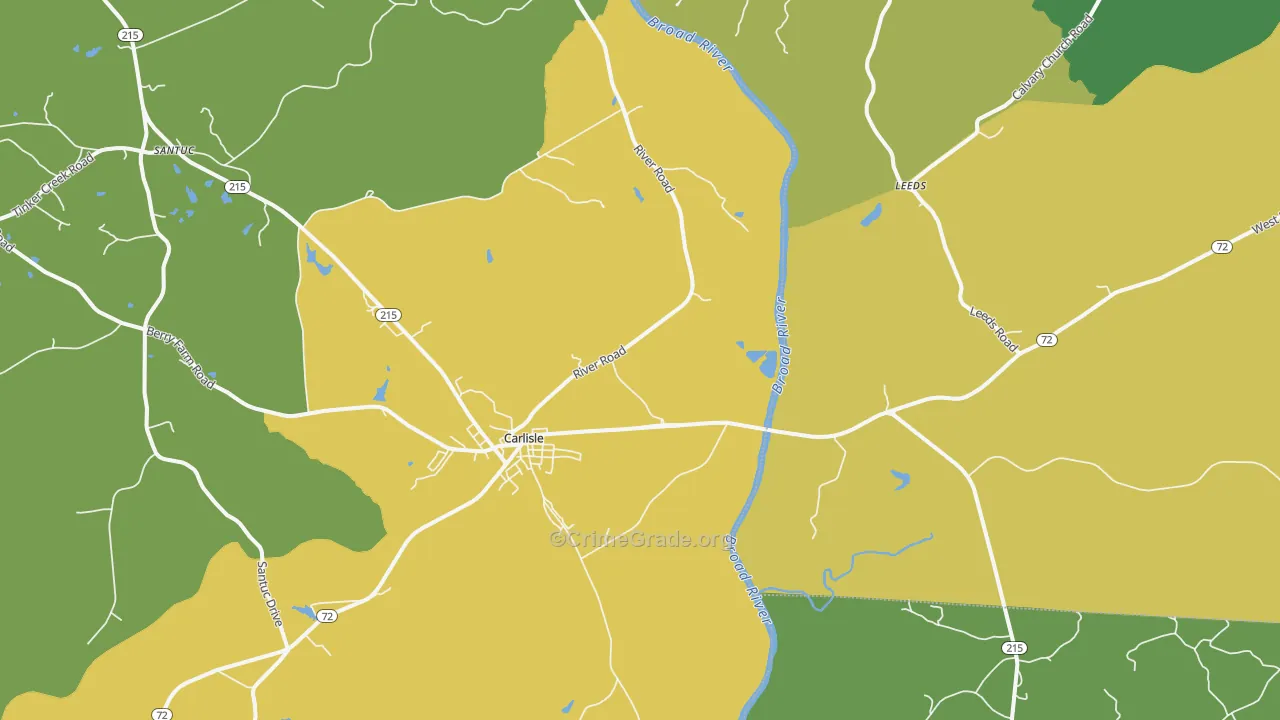 29031, SC Map of Theft Rates