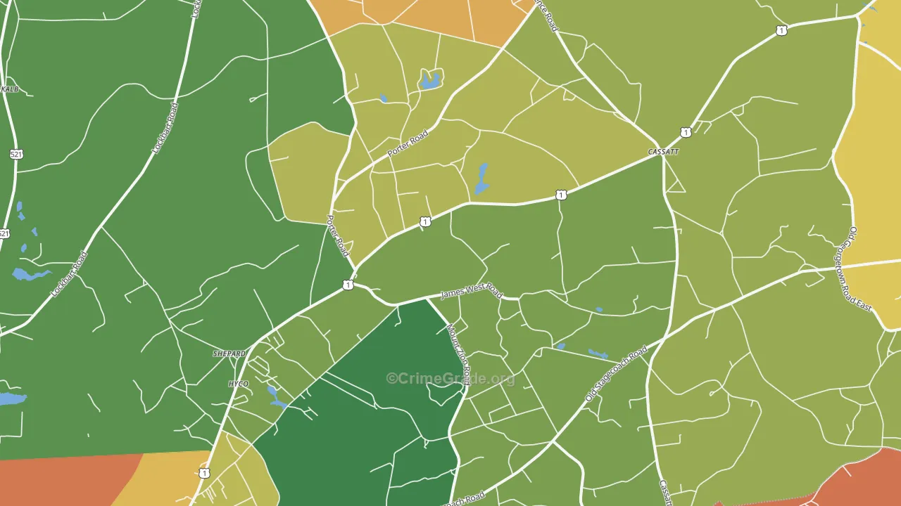29032, SC Map of Theft Rates