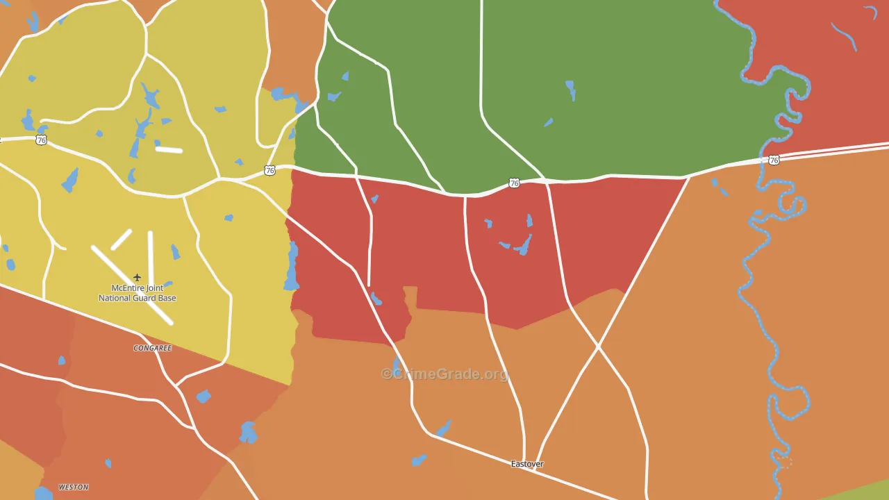 29044, SC Map of Theft Rates