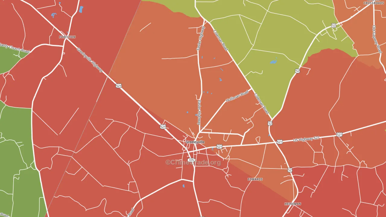 29056, SC Map of Theft Rates