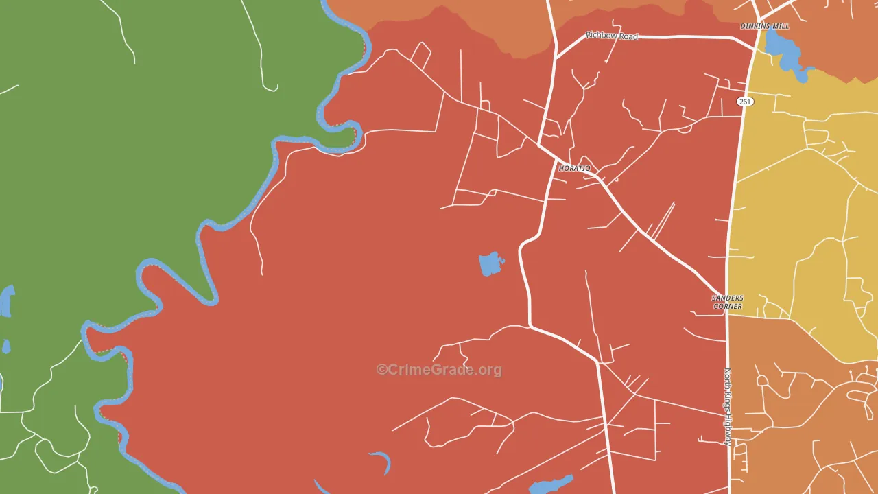 29062, SC Map of Theft Rates