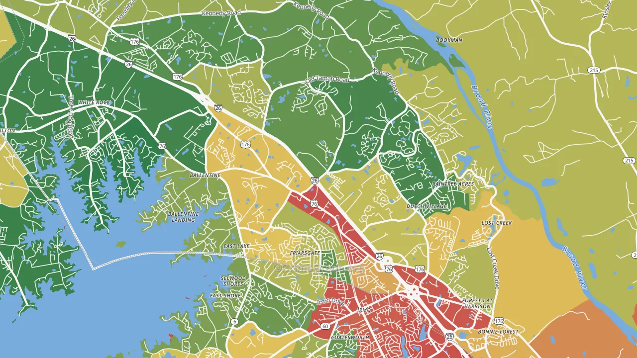 29063, SC Map of Theft Rates