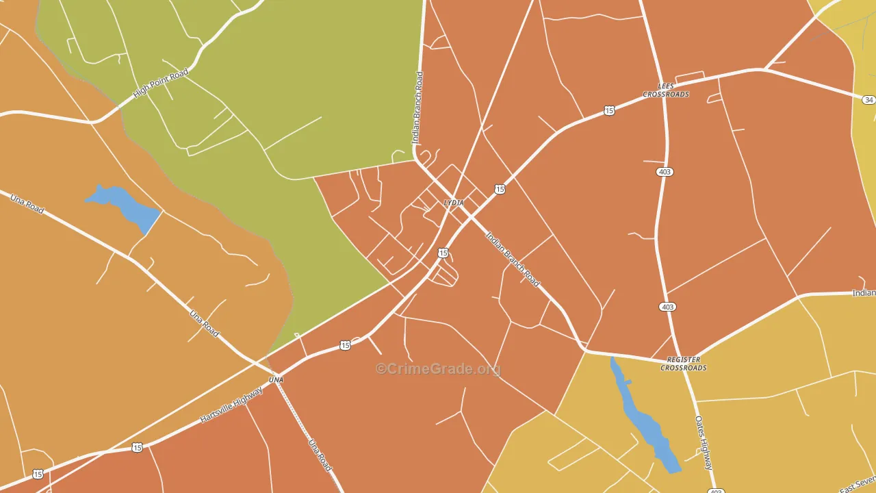 29079, SC Map of Theft Rates