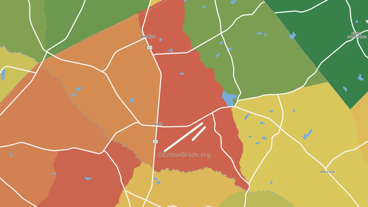 29112, SC Map of Theft Rates