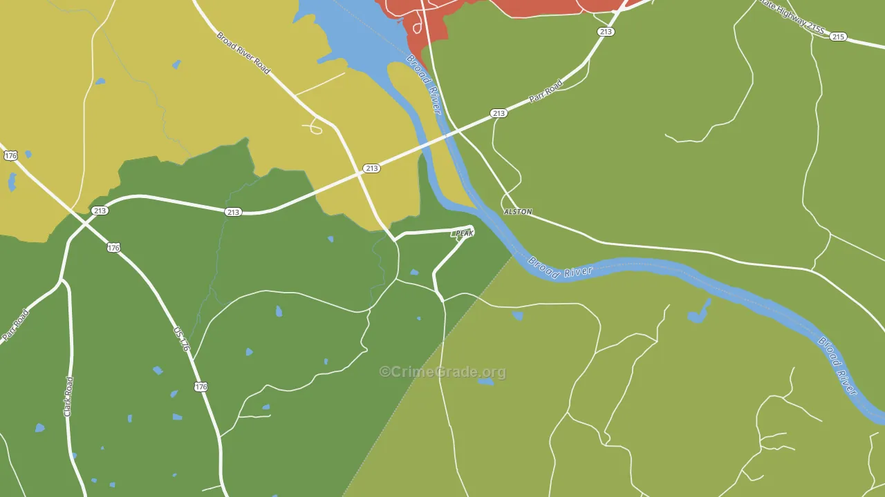 29122, SC Map of Theft Rates