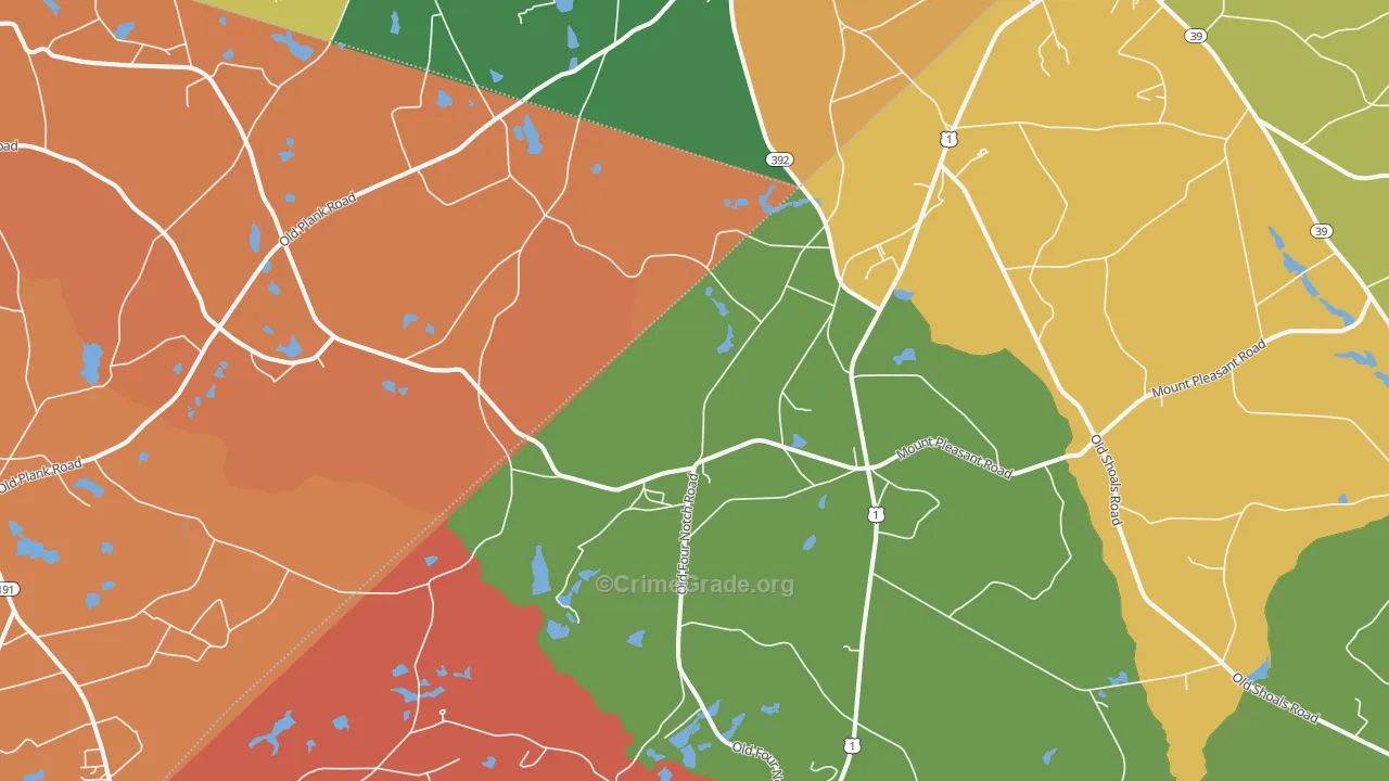 29129, SC Map of Theft Rates