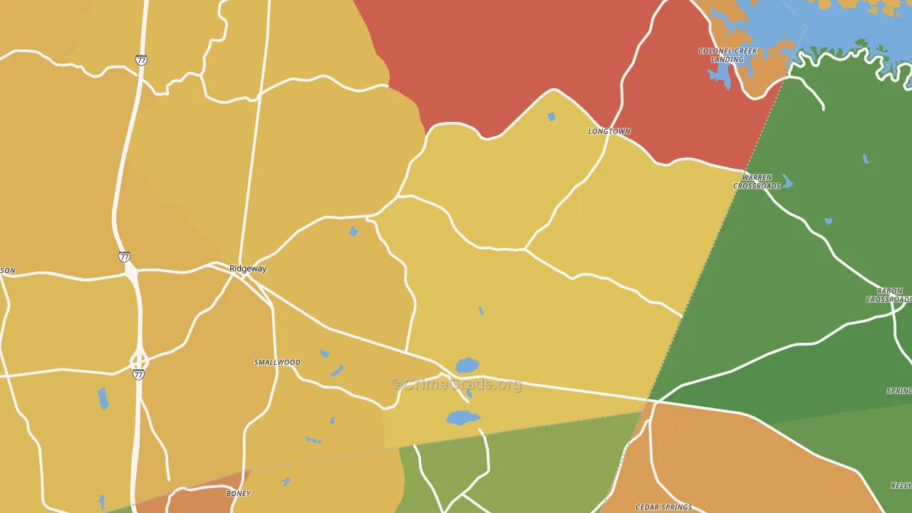 29130, SC Map of Theft Rates