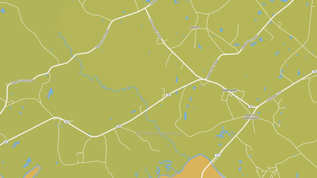 29145, SC Map of Theft Rates