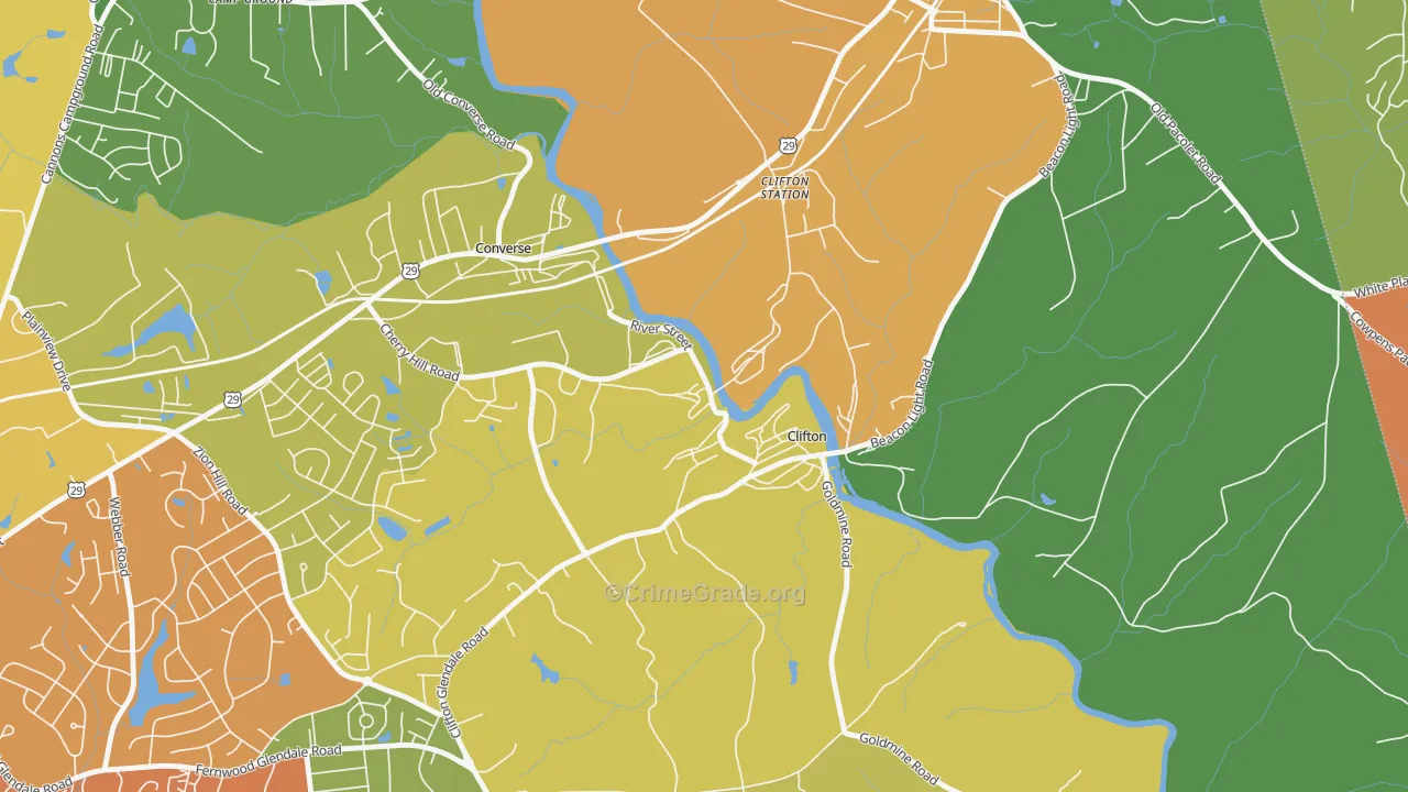 29324, SC Map of Theft Rates