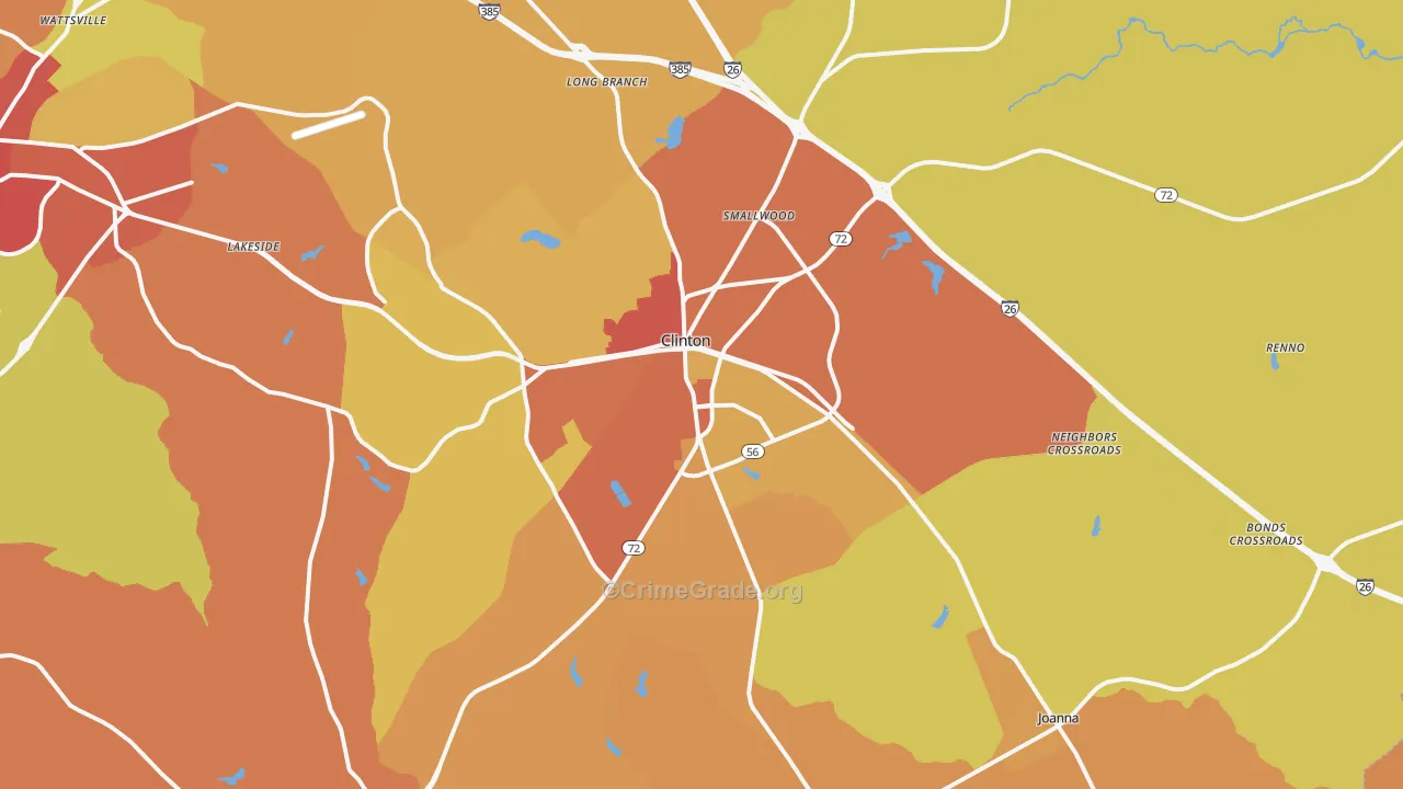 29325, SC Map of Theft Rates